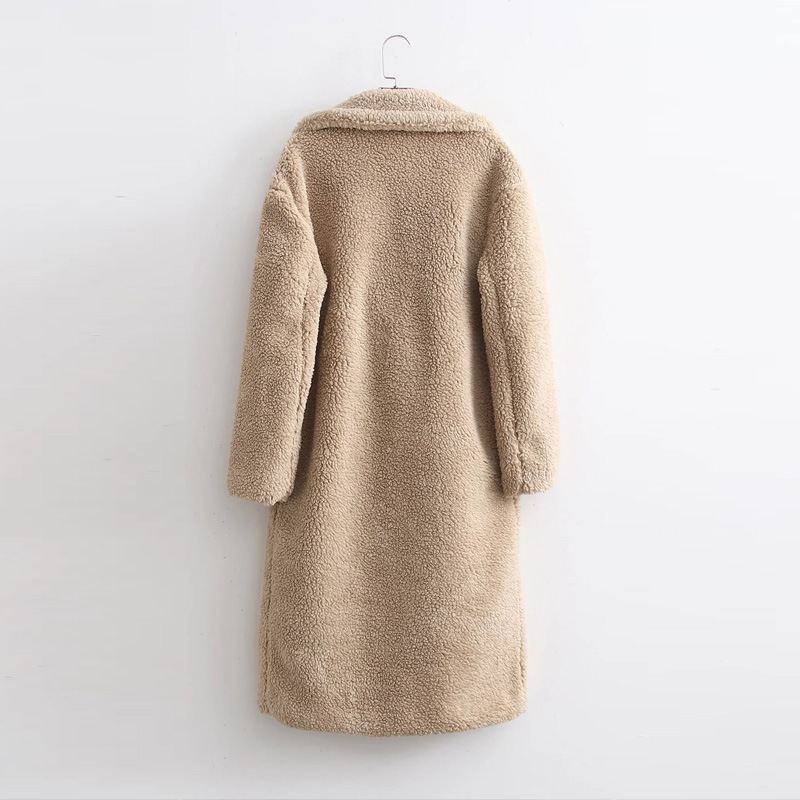 EB | Langer Damen-Teddy-Mantel Warme
