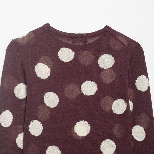 Damen Langarmshirt mit modernem Punkdesign und hochwertiger Baumwolle EB