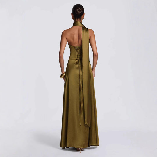 Damen Elegantes und schickes Langarm Abendkleid EB