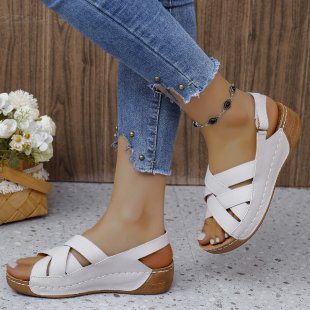 Damen Komfortable Riemchensandalen mit anatomischer Fußbettung EB