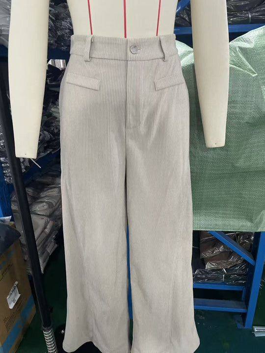Damen Weite Cordhosen EB