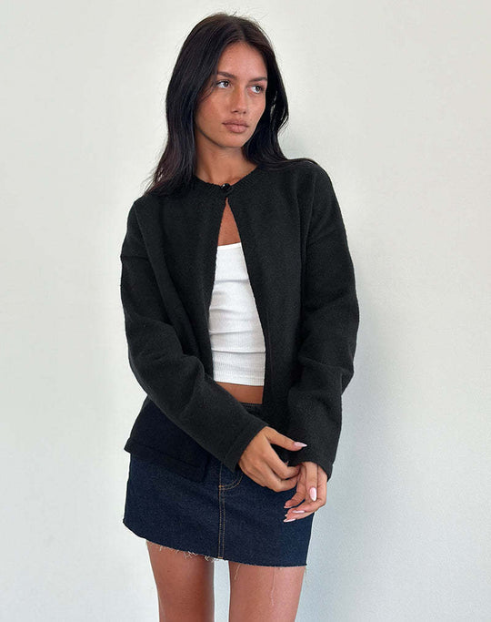 Damen Strickjacke mit praktischen Knopfdetails und lässigem Schnitt EB