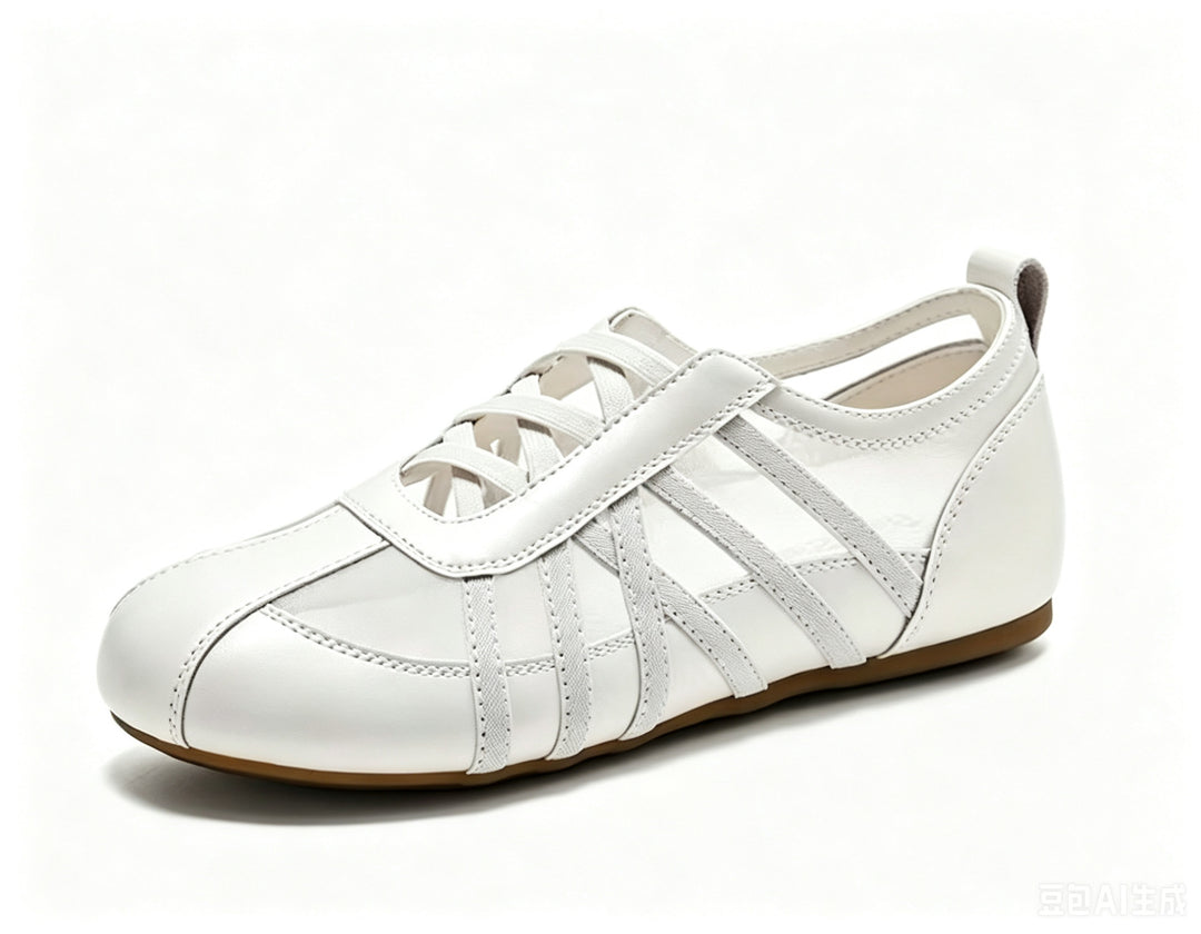 Damen Slip-On Ballerinas mit flexiblem Riemchendesign EB