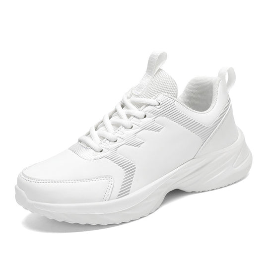 Unisex nan urbaner Komfort-Sneaker mit gepolsterter Keilsohle atmungsaktiver Meshzunge und robustem Kunstlederbesatz EB