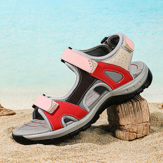 Damen Sportliche Freizeitsandalen mit verstellbaren Riemen und rutschfester Sohle EB