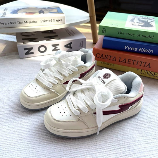 Damen sportliche Sneakers mit dämpfender Innensohle und klassischem Design EB