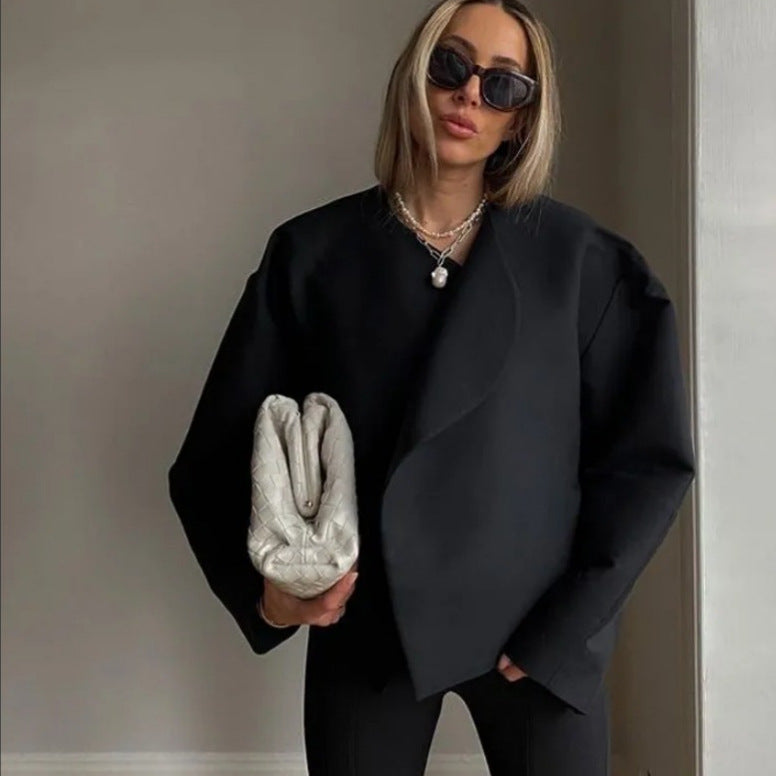 Damen Oversized Couture-Jacke mit strukturiertem Schnitt EB