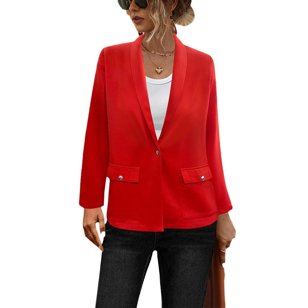Damen Elegant geschnittene Blazerjacke mit praktischen Taschen EB
