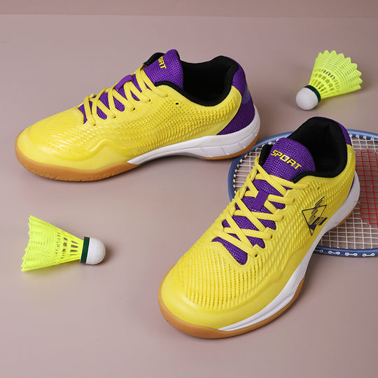 Damen Sportliche Badmintonschuhe mit rutschfester Sohle und atmungsaktiven Mesh-Einsätzen EB