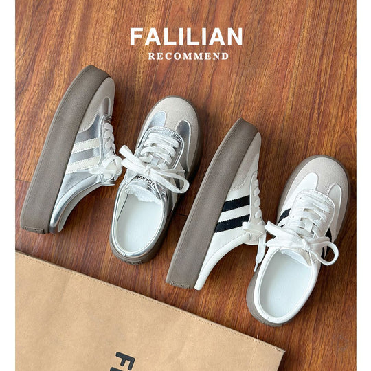 Damen Sportliche Sneakers mit dämpfender Sohle und klassischem Streifendesign EB