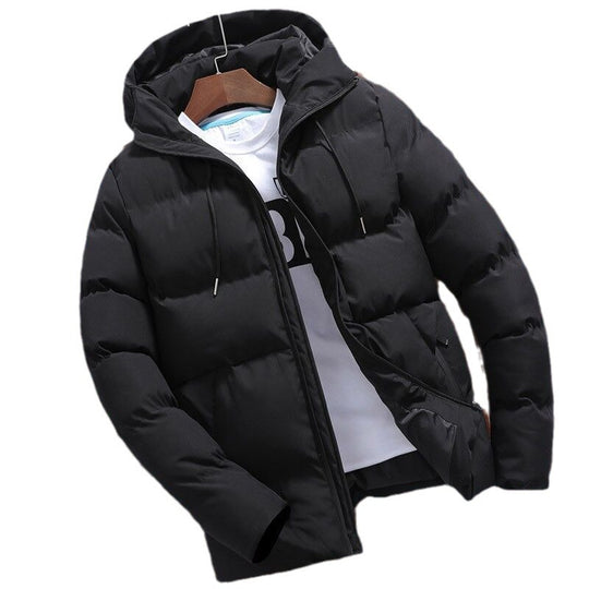 Herren nan wattierte Kapuzen-Winterjacke mit wasserabweisender Außenhülle und gesteppter Isolierung EB