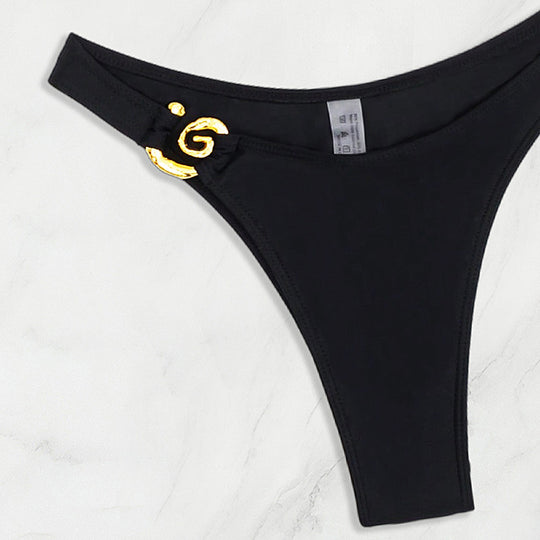 Damen Bikini mit eleganten Gold-Details EB