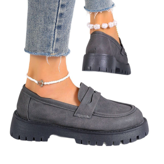 Damen Komfortable Mokassins mit robustem Profil EB