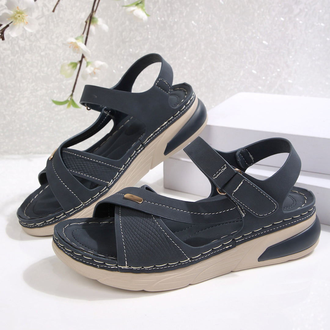 Damen Komfortable Riemchensandalen mit atmungsaktiver Sohle EB