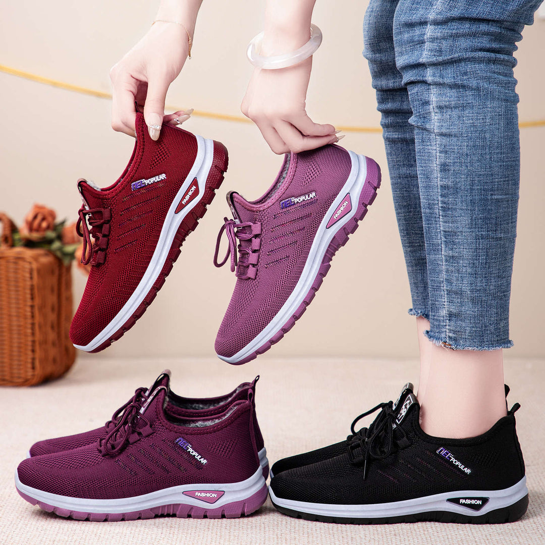 Damen Sportliche und bequeme Sneaker mit kuscheligem Innenfutter EB