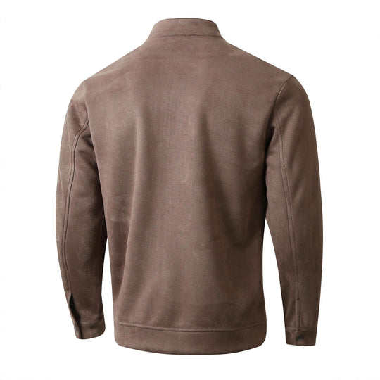 Herren Fleecejacke mit modernem Stehkragen und weichem Innenfutter EB