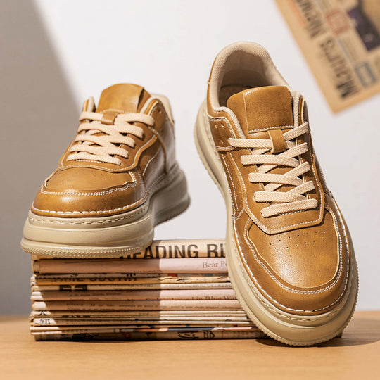Damen Sneakers mit gepolsterter Laufsohle und hochwertigem Leder EB