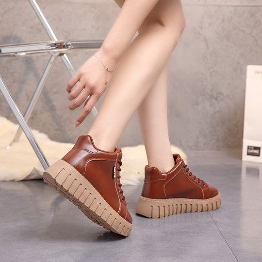 Damen modische High-Top Sneakers mit rutschfester Sohle EB