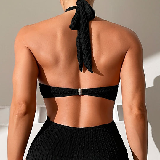 Damen Eleganter Schnitt Badeanzug mit raffinierten Rüschendetails EB