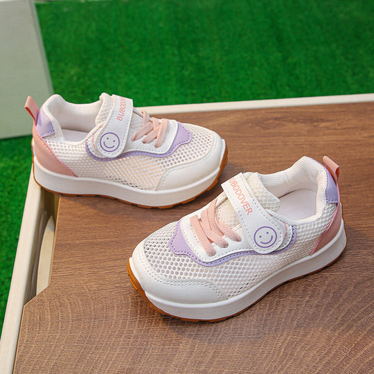 Damen sportive Sneakers mit atmungsaktiver Mesh-Oberfläche und flexibler Laufsohle EB