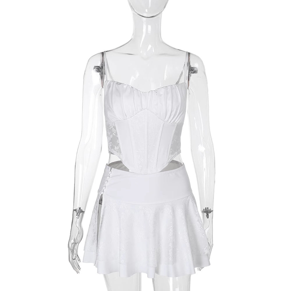Damen Corsagenkleid mit filigranen Spitzenakzenten EB