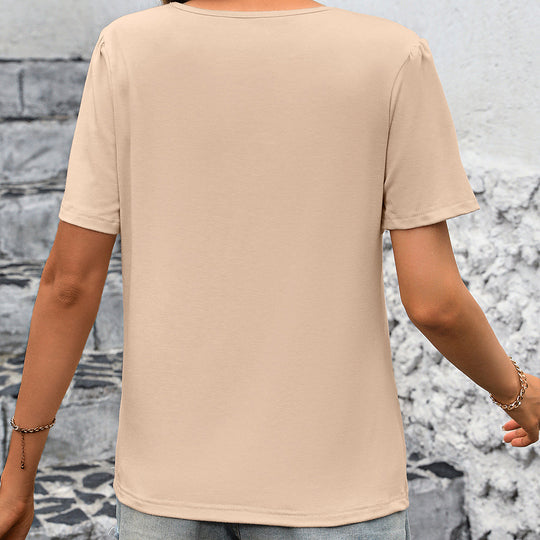Damen elegantes T-Shirt mit strukturiertem Design EB