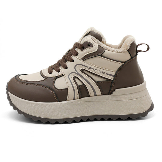 Damen Hochwertige Trend-Sneaker mit warmem Innenfutter und rutschfester Sohle EB