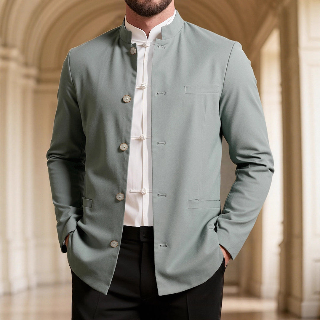 Herren modischer Stehkragenblazer EB