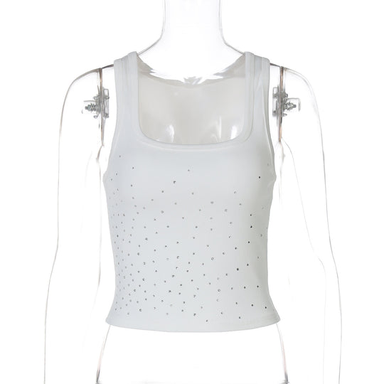 Damen Trendiges Glitzerndes Bustier-Top EB