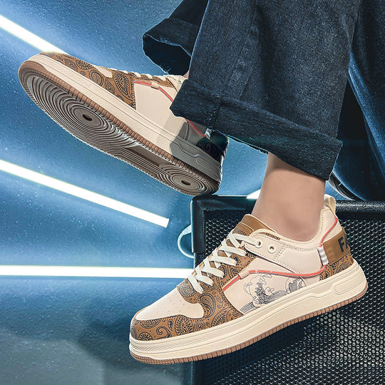 Damen Sneakers mit kunstvoller Paisley-Musterung und atmungsaktiver Oberflächenstruktur EB