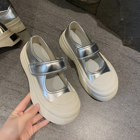 Damen Komfortable Slip-On Sneaker mit praktischem Klettverschluss EB
