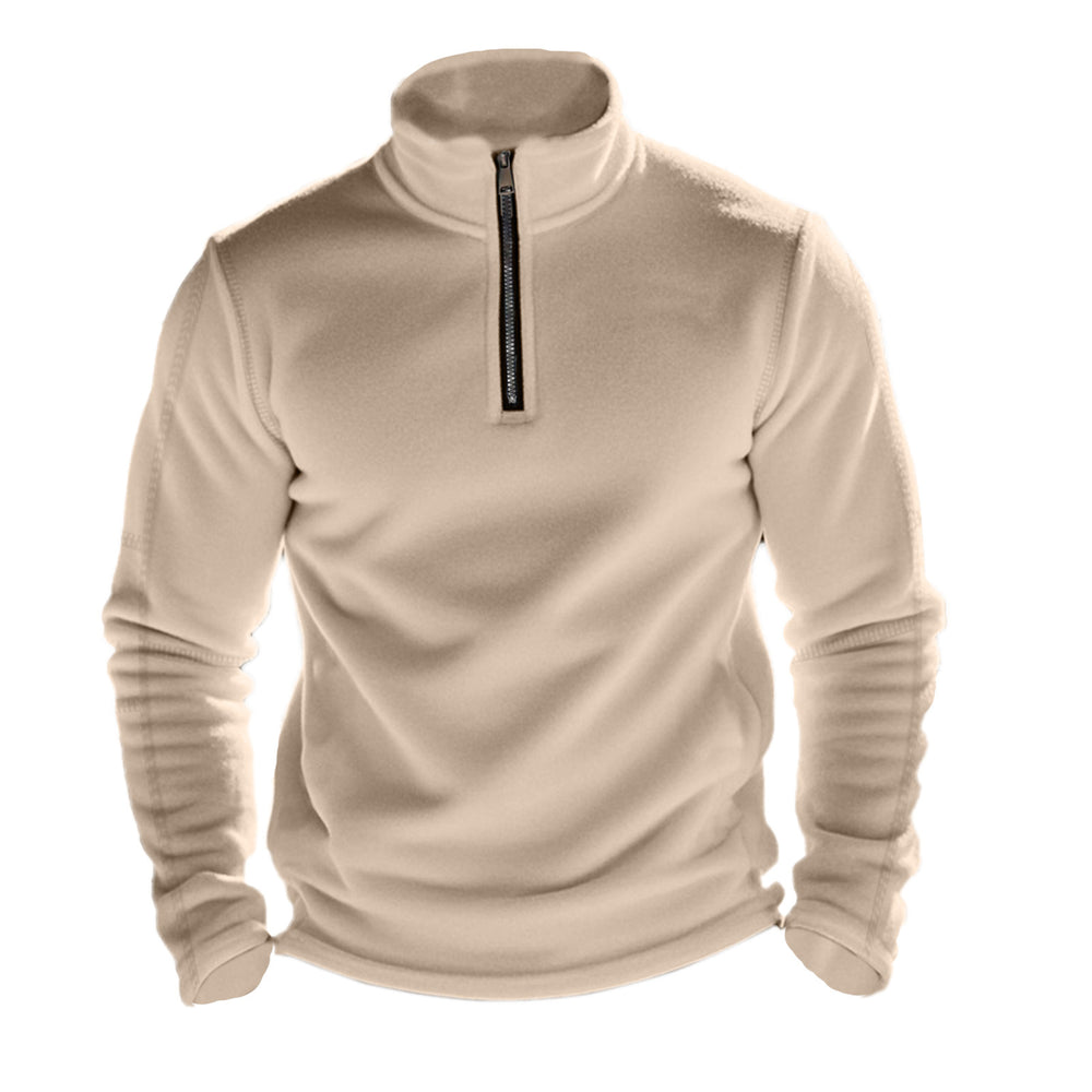 Herren Fleece-Pullover mit halbem Reißverschluss und atmungsaktiven Eigenschaften EB