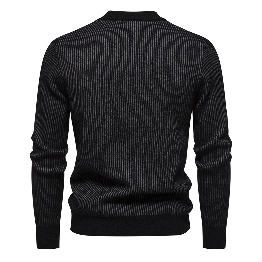 Herren hochwertiger Rollkragenpullover mit strukturiertem Design EB
