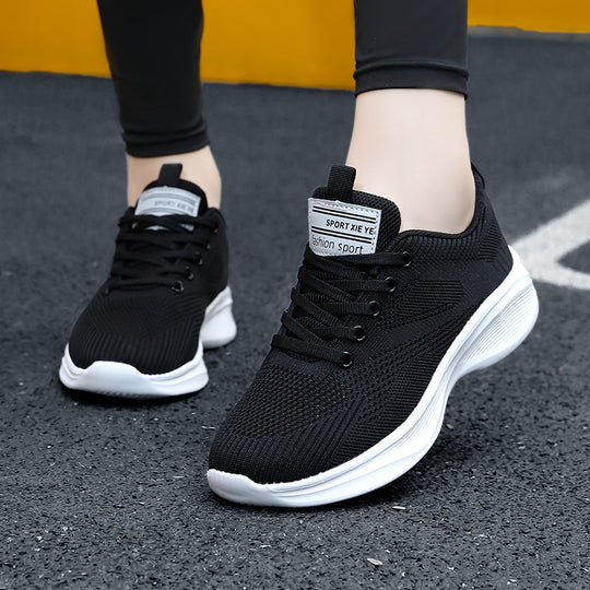 Damen Atmungsaktive Sport-Sneaker mit flexibler Sohle und gepolstertem Fußbett EB