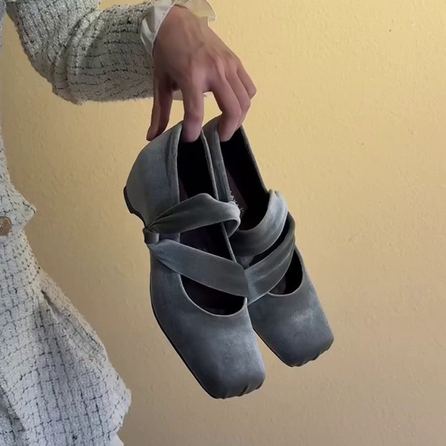 Damen elegante und bequeme Slipper mit modischem Riemendesign EB