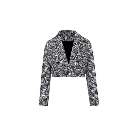 Damen Blazer mit modischem Paisleymuster und tailliertem Schnitt EB