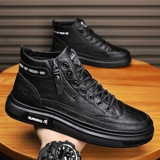 Damen Modische High-Top Sneakers mit einzigartigem Design und robustem Profil EB