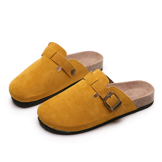 Damen Clogs mit modischem Riemchendesign und anatomischem Fußbett EB