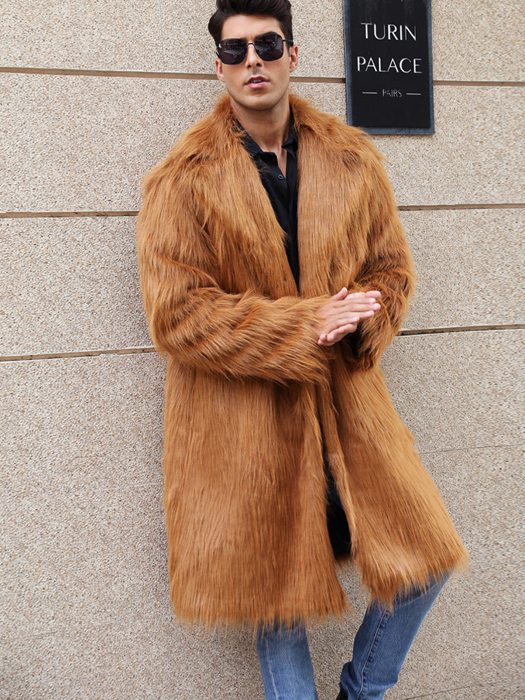 Herren Elegante und gemütliche Felljacke EB