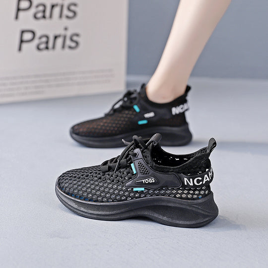 Damen Sneakers mit atmungsaktiver Netzstruktur und dämpfender Sohle EB