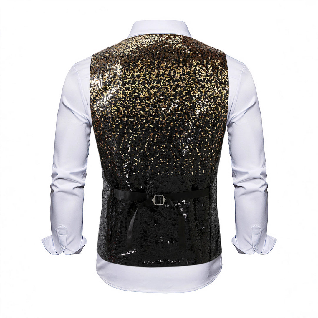 Herren Weste mit Schimmernden Pailletten & Auffälligem Look | EB