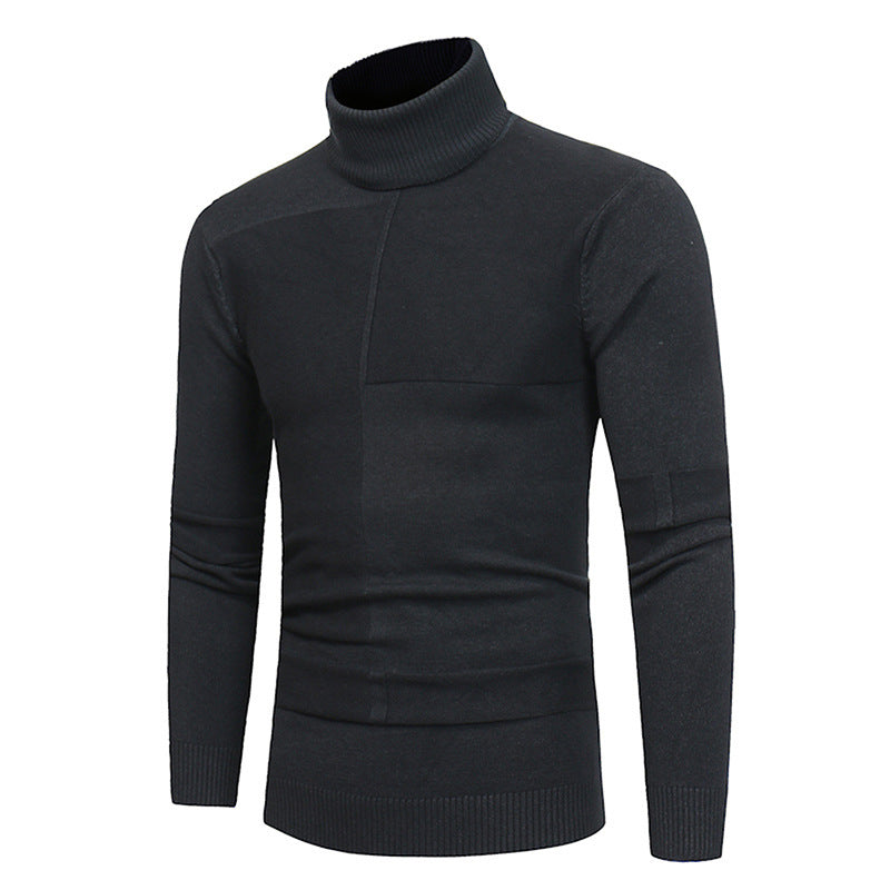 Herren Hochwertiger Rollkragenpullover aus weichem Strick EB