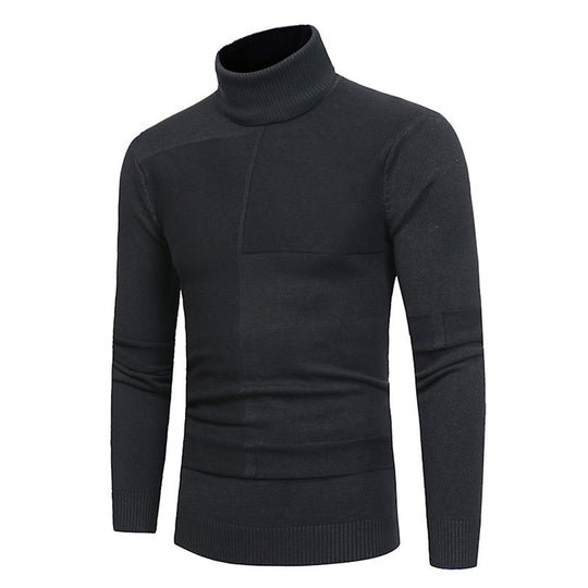 Herren Hochwertiger Rollkragenpullover aus weichem Strick EB