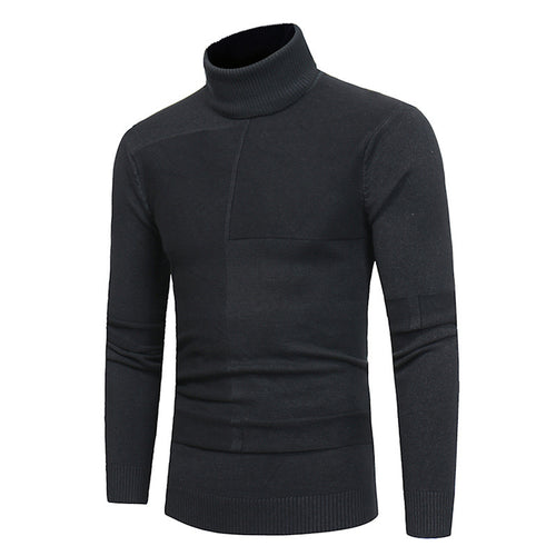 Herren Hochwertiger Rollkragenpullover aus weichem Strick EB