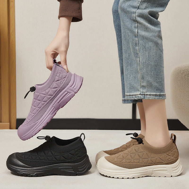 Damen Bequeme Sport-Sneaker mit elastischer Passform und dämpfender Sohle EB