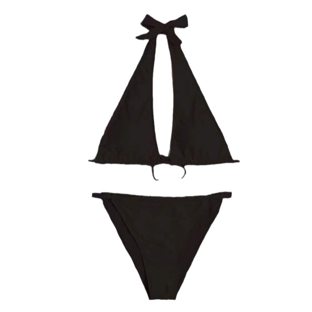 Damen Bandeau-Bikini mit raffinierten Schnittdetails und elegantem Wickeldesign EB