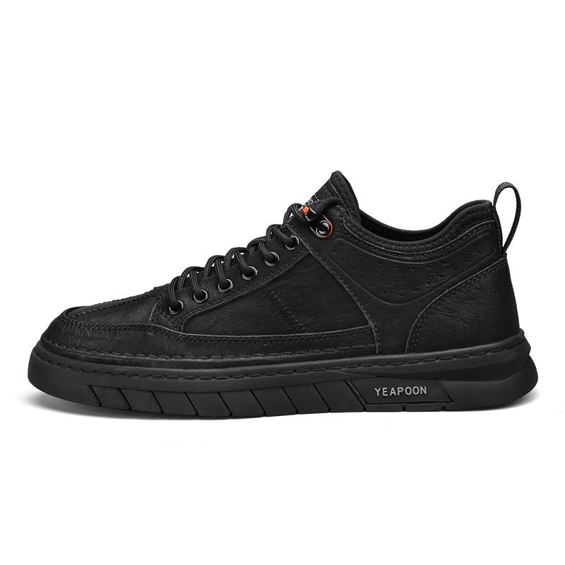 Damen sportive Sneakers aus hochwertigem Kunstleder mit rutschfester Sohle EB
