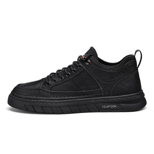 Damen sportive Sneakers aus hochwertigem Kunstleder mit rutschfester Sohle EB