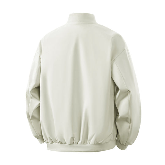 Damen lässige Freizeitschnittjacke mit seitlichen Reißverschlusstaschen und steigendem Kragen EB