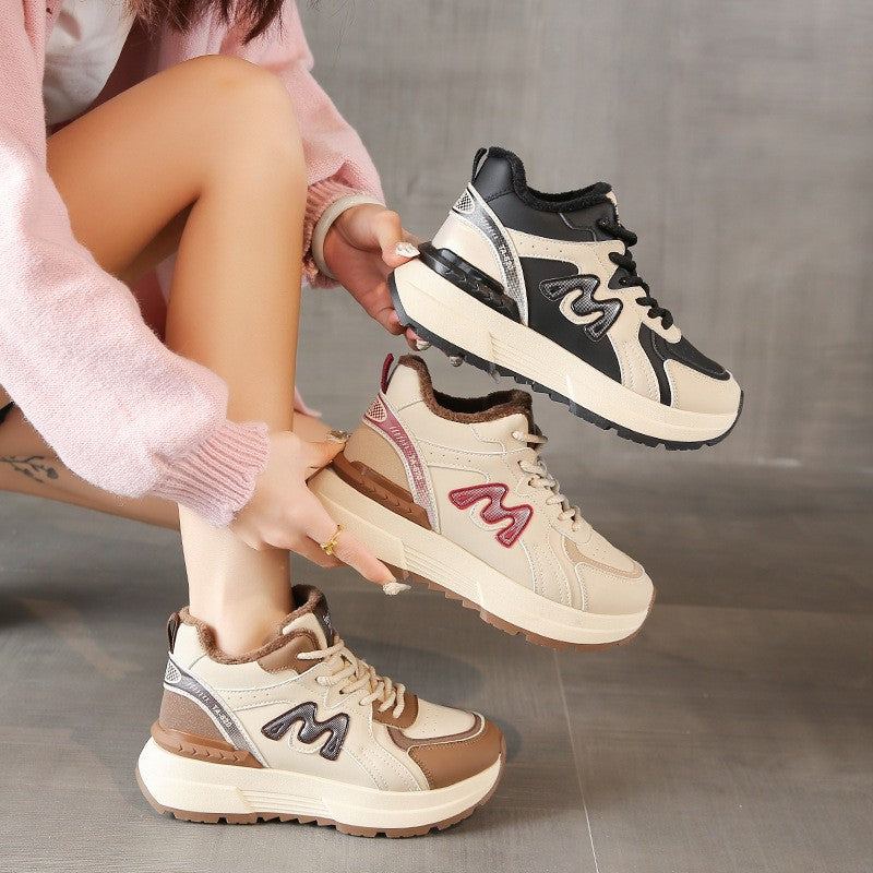 Damen Winterliche Sneaker mit kuscheligem Innenfutter und rutschfester Sohle EB